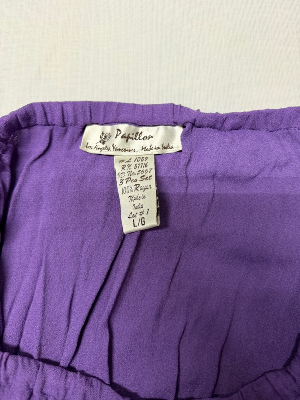 Sleeveless Purple Embroidered Mini Dress Set - Picture 10 of 10